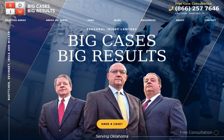 Screenshot of boettcherlawoffice.com
