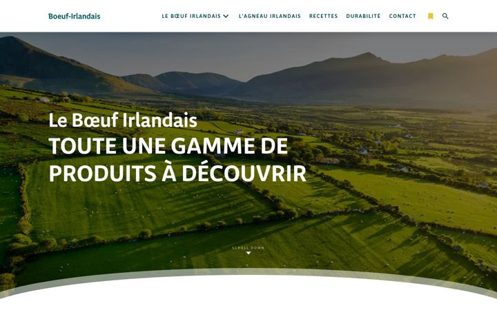 Captura de pantalla de boeuf-irlandais.fr