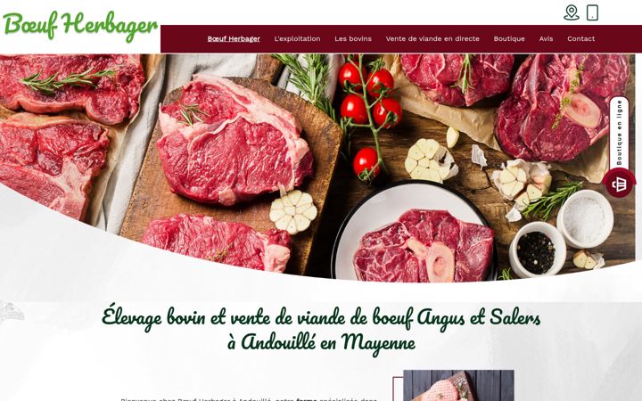 Képernyőkép: boeufherbager.fr