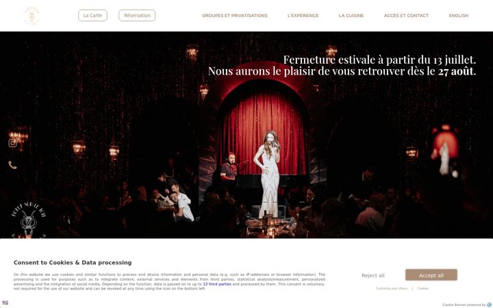 Screenshot of boeufsurletoit.com
