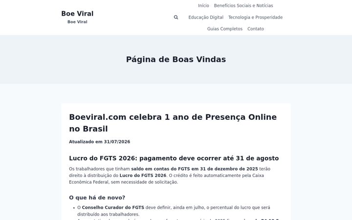 Screenshot of boeviral.com