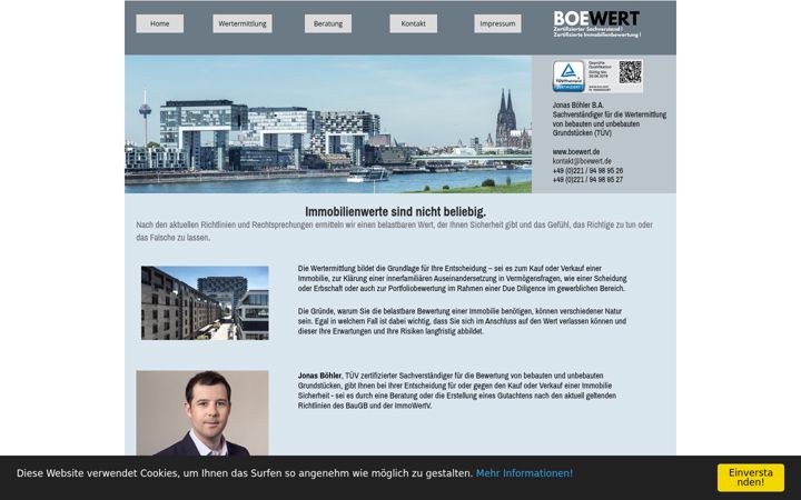 Captura de pantalla de boewert.de