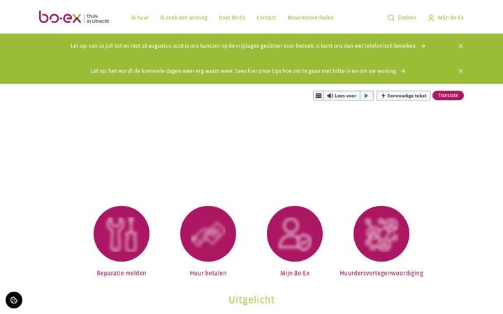 Screenshot of boex.nl