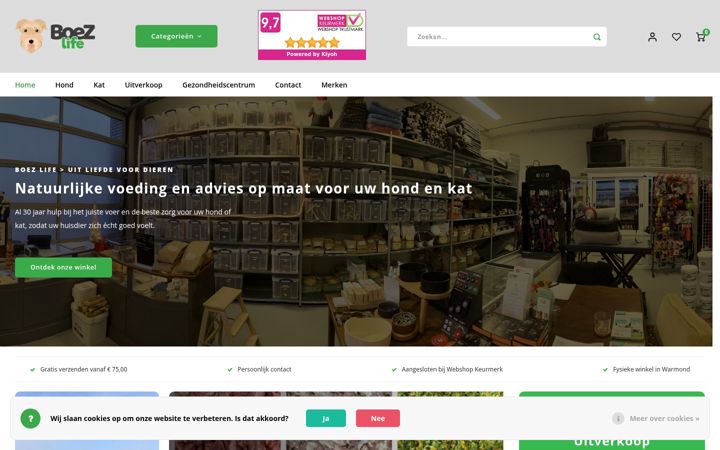 Screenshot of boezlife.com