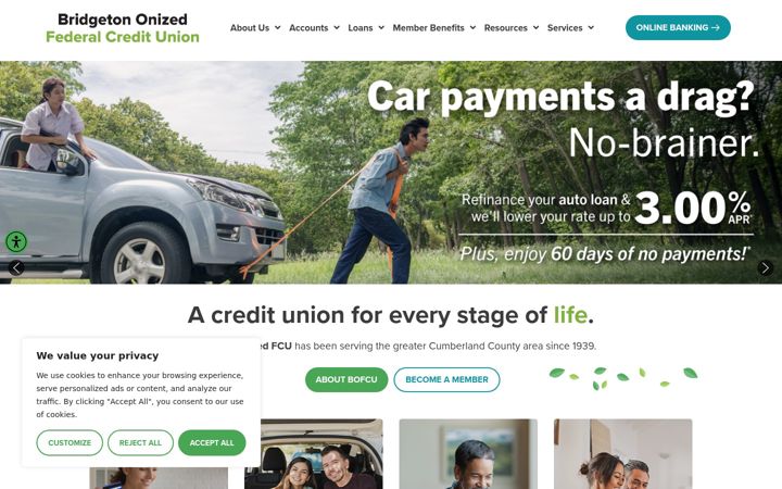 Screenshot of bofcu.com