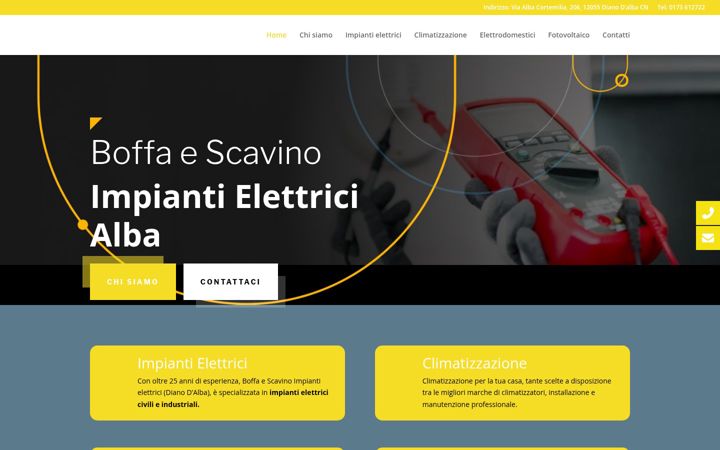 Screenshot of boffaescavinoimpiantielettrici.it