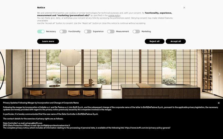 Screenshot of boffi.com