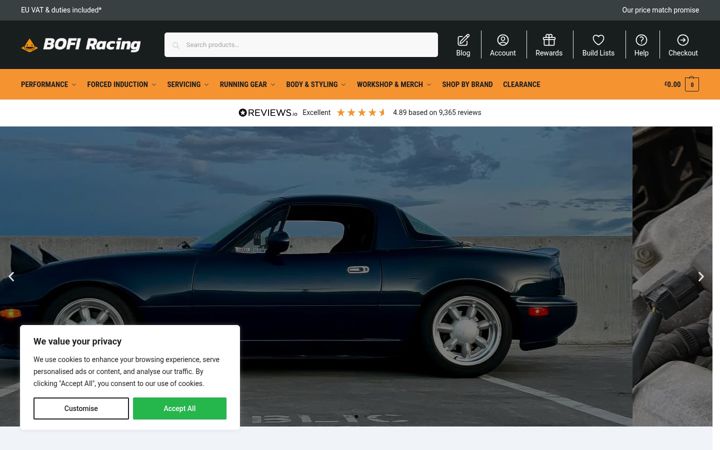 Screenshot ta' bofiracing.com