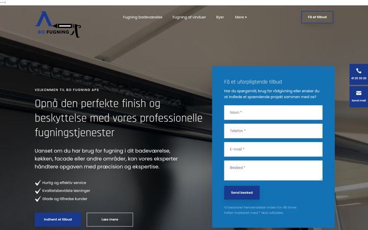 Screenshot of bofugning.dk