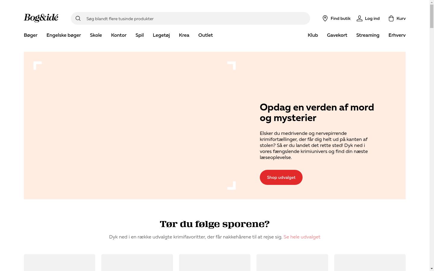 Screenshot of bog-ide.dk