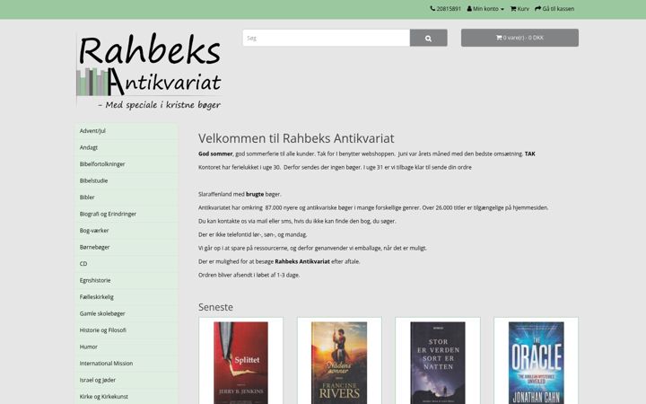 Screenshot of bog-rahbek.dk