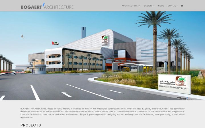 Skærmbillede af bogaert-architecture.com