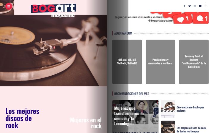 Screenshot of bogartmagazine.com.mx