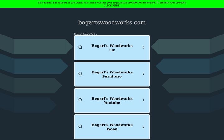 Screenshot of bogartswoodworks.com