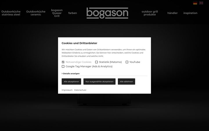 Screenshot of bogason.de
