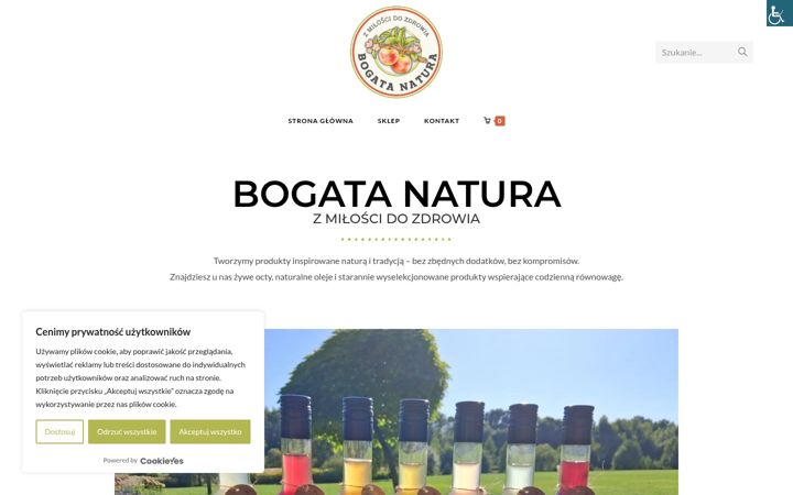 Ekraanipilt saidist bogatanatura.pl