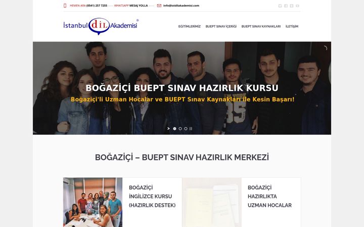 Képernyőkép: bogazicibuept.com
