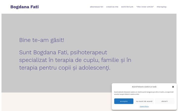 Screenshot of bogdanafati.ro