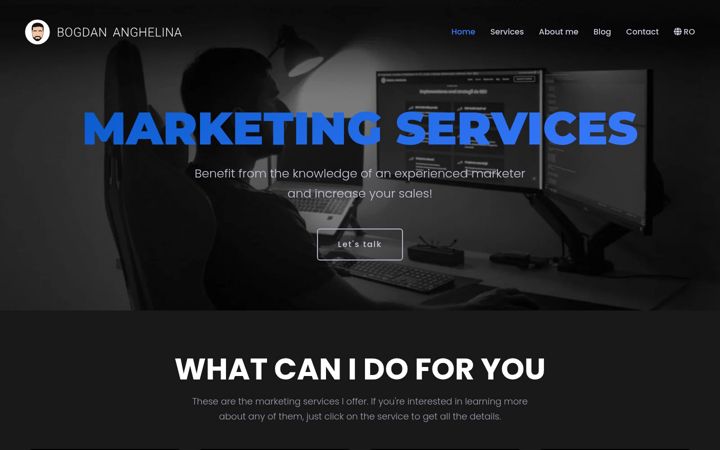 Screenshot of bogdananghelina.com