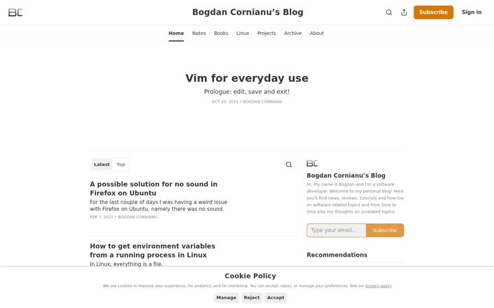 Screenshot of bogdancornianu.com