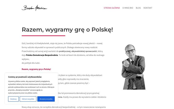 Screenshot of bogdanmorkisz.pl