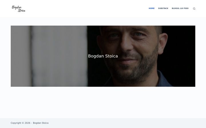 Screenshot of bogdanstoica.ro