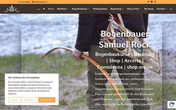 Screenshot of bogenbauer.it
