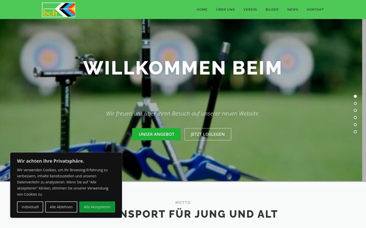 Screenshot of bogenclub-hofolding.de