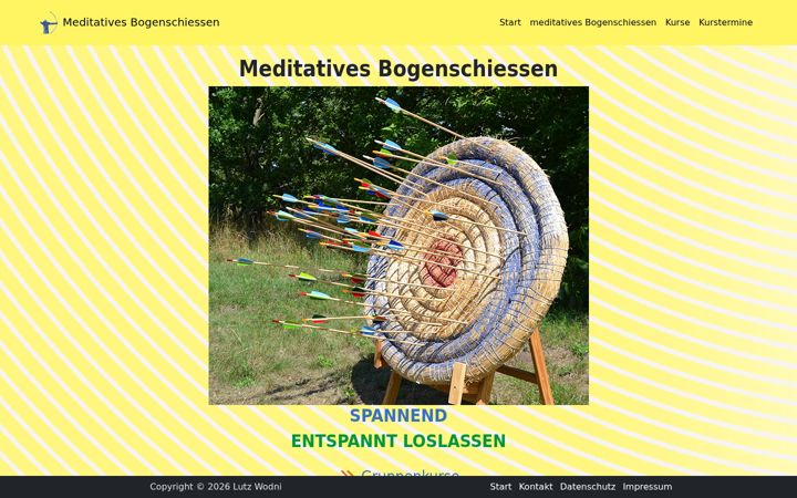 Screenshot of bogenschiessen-wodni.de