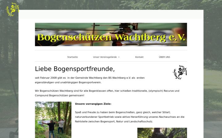 Screenshot of bogenschuetzen-wachtberg.de
