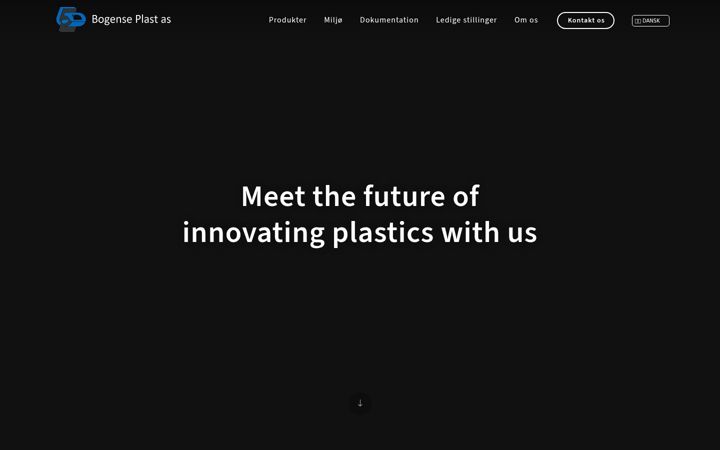 Screenshot of bogenseplast.dk