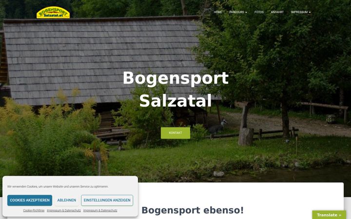 Captura de pantalla de bogensport-salzatal.at