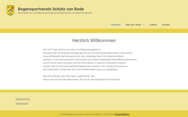 Screenshot of bogensport-svr-herzogenrath.de