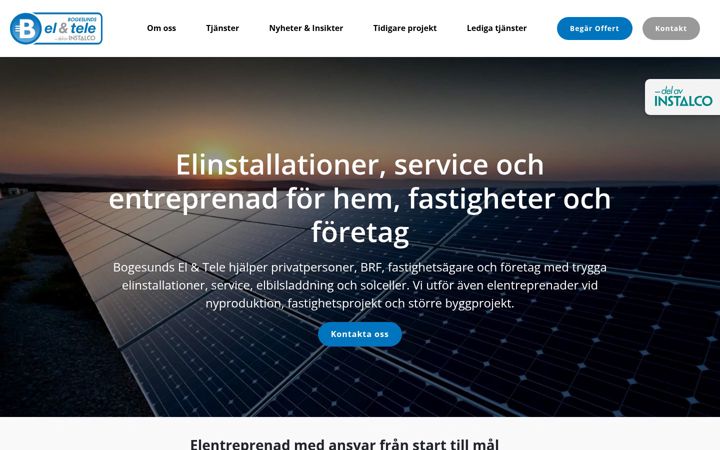 Screenshot of bogesundsel.se