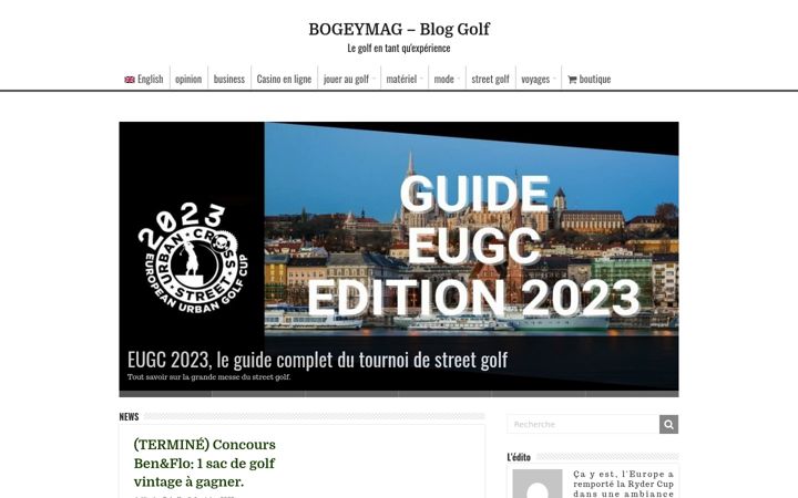 Screenshot ta' bogeymag.com