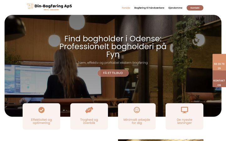 Screenshot of bogforing-aps.dk