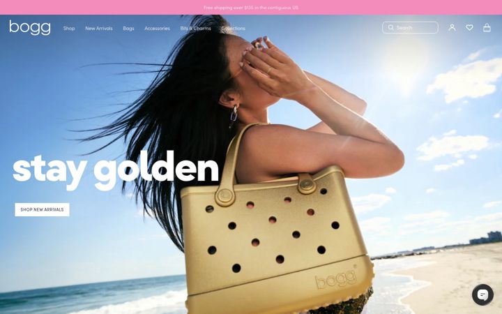 Screenshot of boggbag.com