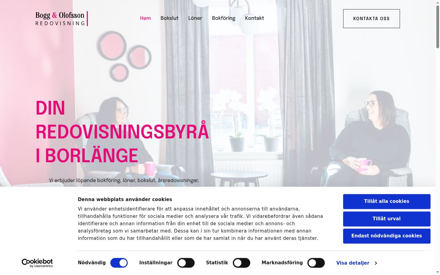 Screenshot tal-banner tal-kunsens muri qabel kwalunkwe interazzjoni