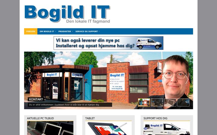Screenshot of bogildit.dk