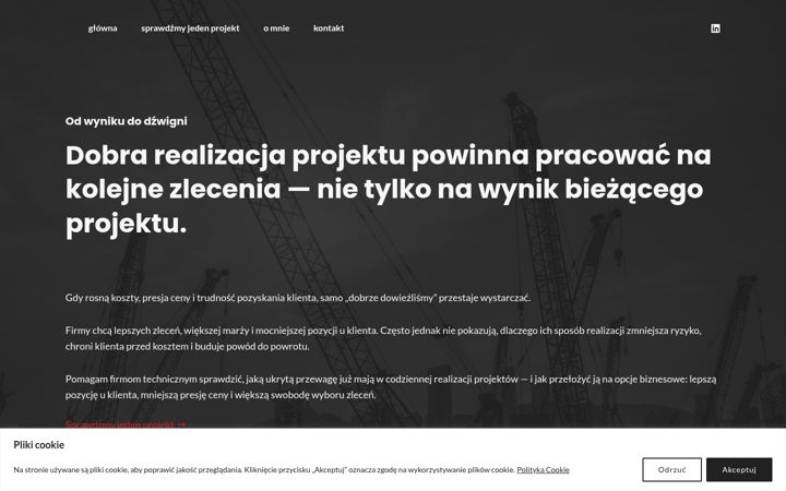 Screenshot of bognatuzinkiewicz.pl