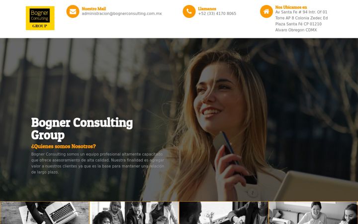 Screenshot of bognerconsulting.com.mx