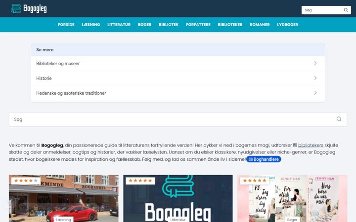 Screenshot of bogogleg.dk
