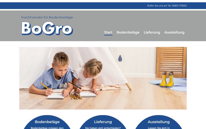 Screenshot of bogro-bodenbelaege.de