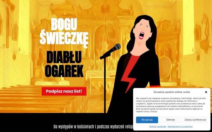 Screenshot of boguswieczke.pl