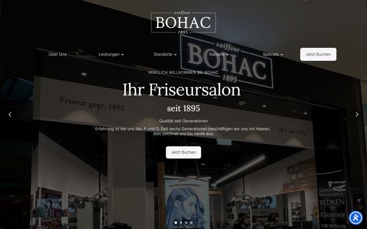 Skærmbillede af bohac.at