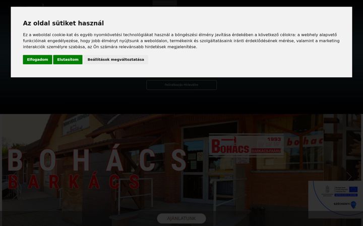 Skærmbillede af bohacs.eu