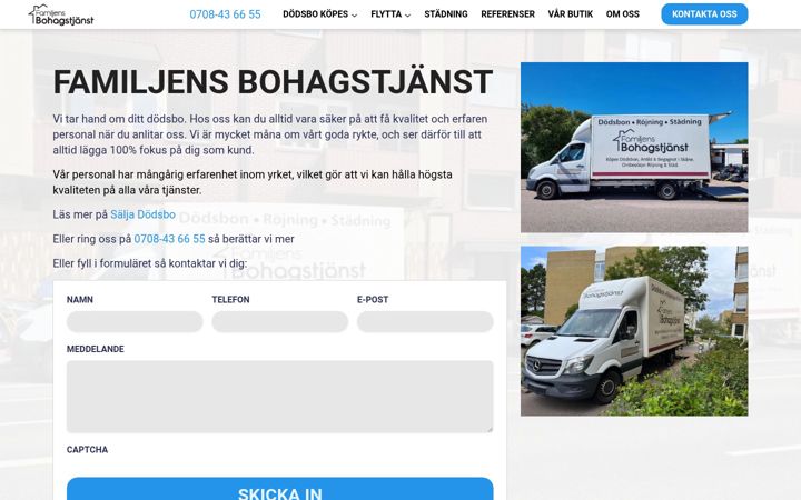 Snímek obrazovky bohagstjanst.se