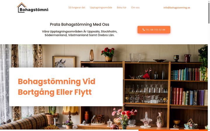 Screenshot of bohagstomning.se