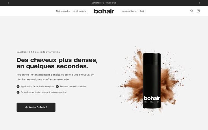 Screenshot of bohair.co