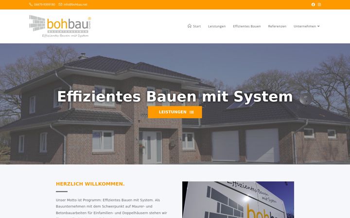 Screenshot of bohbau.net